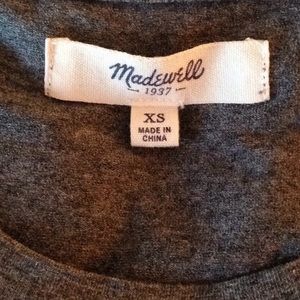 Madewell grey jersey tank midi dress XS